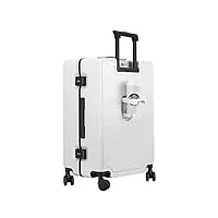 eypkpl bagages cabine valises à roulettes bagages à main valise de rangement à partition de grande capacité bagages à bords durs résistants à la compression utilisation douce