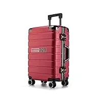 eypkpl bagages cabine valises de grande capacité roues pivotantes à double rangée bagages valise de voyage portable résistante aux chutes serrure à combinaison de sécurité utilisation douce
