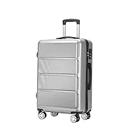 eypkpl bagages cabine valises à roulettes grande capacité bagage à main valise de mode classique serrure à combinaison de sécurité bagages utilisation douce