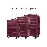 valise à main ensembles de valises hardside avec double spinner ensemble de bagages de voyage 3 pièces valise légère bagages cabine (color : d, size : 20+24+28in)