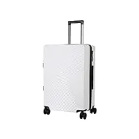 bagages cabine bagage rigide résistant aux rayures, valise à roulettes réglable avec roulettes et serrure, bagage à main poids léger