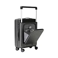 bkekm bagages cabine valise de voyage légère et confortable, valise à roulettes, design à ouverture frontale, valises légères à coque rigide poids léger