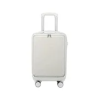 eypkpl bagages cabine valises de 20 pouces avec roues design à ouverture frontale bagages à bord dur résistant à l'usure bagages à main valise portable utilisation douce