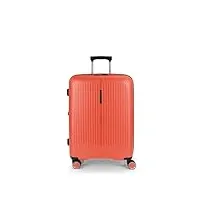 gabol valise moyenne extensible brooklyn rigide avec capacité jusqu'à 70 l, corail