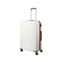 travelite lot de 3 valises à 4 roues tailles l/m/s, série de bagages bali : trolleys rigides abs, cognac, trolley größe l (77 cm), valise rigide à 4 roulettes