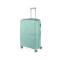jaslen - valise grande taille rigide 4 roulettes - résistante valise grande taille xxl légère - valise soute avion de voyage résistante en matériau pp. combinaison tsa, menthe