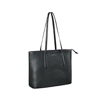 stilord 'harmony' sac à main femme cuir sac à bandoulière tote bag vintage cabas pour ordinateur portable 13,3 pouces sac de travail business, couleur:noir