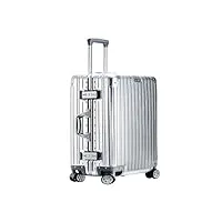 dnzogw valise valise valise trolley mot de passe valise d'embarquement valise d'affaires dur en métal valise homme et femme valises (color : blue, size : a)