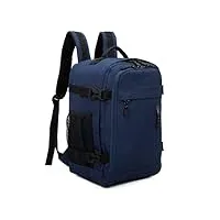 raykong sac à dos cabine ryanair 40x20x25cm (20l) | sac à dos de voyage avion imperméable | bagage à main résistant | sac à dos de randonnée | École | emploi | bleu marine
