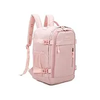 raykong sac à dos cabine ryanair 40x20x25cm (20l) | sac à dos de voyage avion imperméable | bagage à main résistant | sac à dos de randonnée | École | emploi | rose