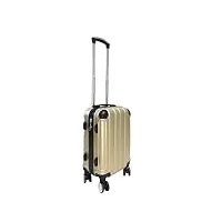 bagage à main léger de 50,8 cm avec roues pivotantes doubles et coque rigide, or, de mano, 20 pulgadas, valise décontractée et roues doubles rotatives