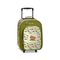 fabrizio 20672 valise légère à roulettes pour enfant, vert olive, bagages souples