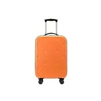 nespiq travelite valise valises pliables extensibles de bagage avec la serrure universelle de combinaison de douane de roues travelite valise cabine (color : oranje, size : 28in)
