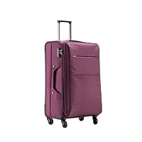 nespiq travelite valise bagage À main extensible softside avec roulettes, valise verticale légère travelite valise cabine (color : b, size : 26in)