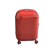 yxhyydp valise légère, jolie valise de cabine à coque rigide, durable, roues pivotantes, serrure tsa, porte-gobelet, pour garçons et filles (rouge), rouge