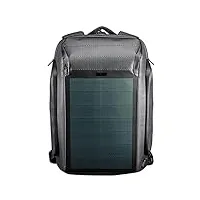 sac à dos de chargement pour panneau solaire, sac pour ordinateur portable de 15,6 pouces, sac d'ordinateur de voyage résistant aux panneaux solaires pour le camping et les sports de plein air,