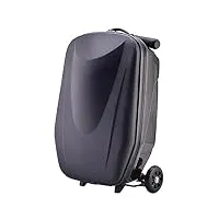 kmayview petite valise à main à roulettes, valise trolley en alliage d'aluminium, valise cabine, adaptée aux voyages aériens et routiers
