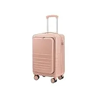 lzdlnb valise bagage cabine bagage couvercle à ouverture latérale valise à chariot à ouverture avant bagage rigide valise à roues universelle avec roues