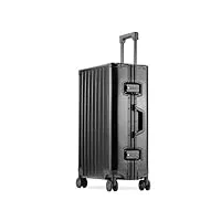 dxzenbo valise à bagages bagage à main valise à roulettes en alliage valise en métal valise à roulettes universelle silencieuse bagage enregistré