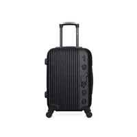 valise gentleman farmer - valise cabine abs liam 4 roues 55 cm - noir