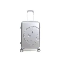 valise lulu castagnette - valise cabine abs/pc lulu from paris 4 roues 55 cm - gris
