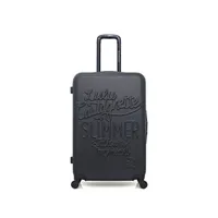 valise lulu castagnette - valise grand format abs sailor-a 4 roues 70 cm - noir
