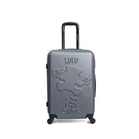 valise lulu castagnette valise grand format rigide ours aile - gris fonce