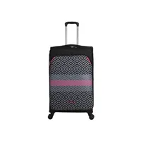 valise lulu castagnette valise cabine lulu c diamond noir en polyester 43l