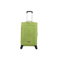 valise lulu castagnette valise taille moyenne souple 67cm teddybear - vert