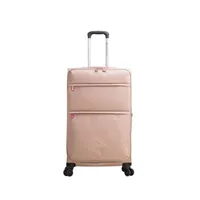 valise lulu castagnette valise week-end lulu c floppy beige en polyester 71l