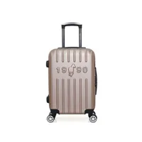 valise gentleman farmer - valise cabine abs archie 4 roues 55 cm - rose dore