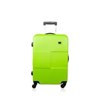 valise blue star bluestar - valise cabine abs miami 4 roues 55 cm - vert