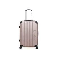 valise lpb - valise weekend abs hambourg 4 roues 65 cm - rose dore