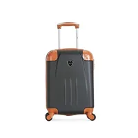 valise gentleman farmer - valise cabine abs henry-e 4 roues 50 cm - noir