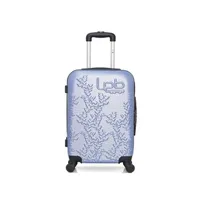 valise lpb - valise cabine abs naïs 4 roues 55 cm - bleu dore