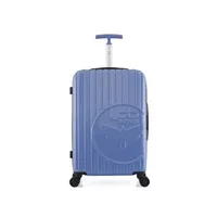 valise lpb - valise weekend abs/pc romane 4 roues 65 cm - bleu