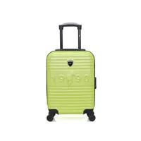 valise gentleman farmer - valise cabine abs fred-e 4 roues 50 cm - vert