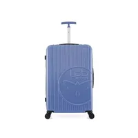 valise lpb - valise grand format abs/pc romane 4 roues 75 cm - bleu