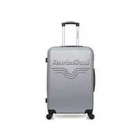 valise american travel - valise weekend abs chelsea 4 roues 65 cm - gris