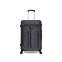 valise blue star american travel - valise grand format abs harlem-a 4 roues 70 cm - noir