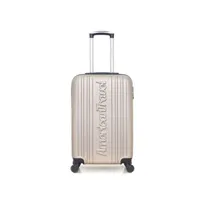 valise american travel - valise weekend abs springfield-a 4 roues 60 cm - beige