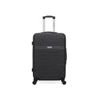 valise american travel - valise weekend abs memphis 4 roues 65 cm - gris fonce