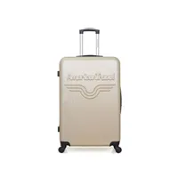 valise american travel - valise grand format abs chelsea 4 roues 75 cm - beige
