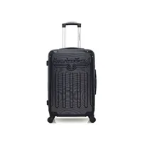 valise blue star american travel - valise weekend abs harlem-a 4 roues 60 cm - noir