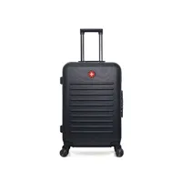 valise swiss kopper - valise weekend abs wil 4 roues 65 cm - noir