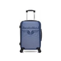 valise american travel - valise cabine abs chelsea 4 roues 55 cm - marine