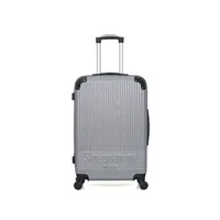 valise sinéquanone sinequanone - valise weekend abs rhea 4 roues 65 cm - gris