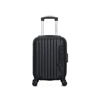 valise american travel - valise cabine xxs abs budapest 4 roues 46 cm - noir