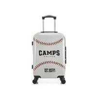 valise camps united - valise cabine abs/pc chicago 4 roues 55 cm - imprime