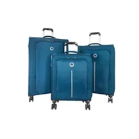 set de 3 valises delsey set de 3 valises bleu nuit - caracas3